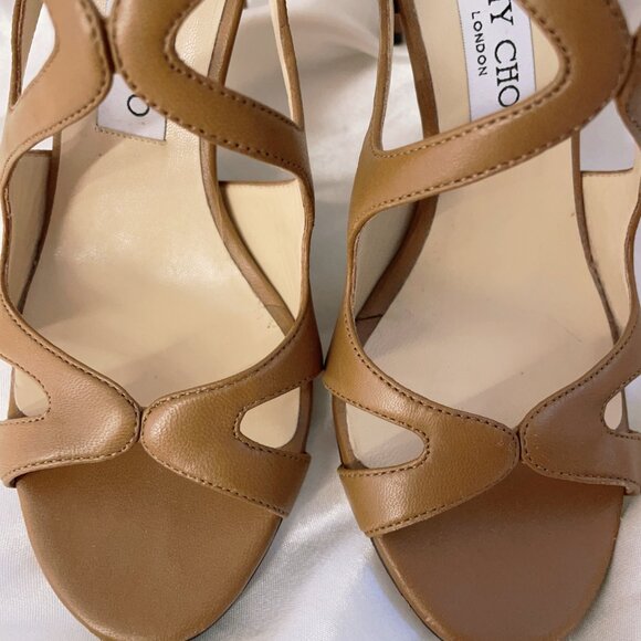 Jimmy Choo Nappa Leslie 85 Sandals (36) - Picture 3 of 6